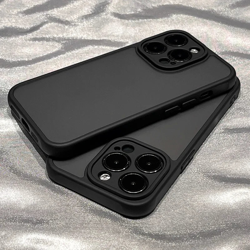 Matte Transparent Case for iPhone 16 15 14 13 12 11 Pro Max Plus
