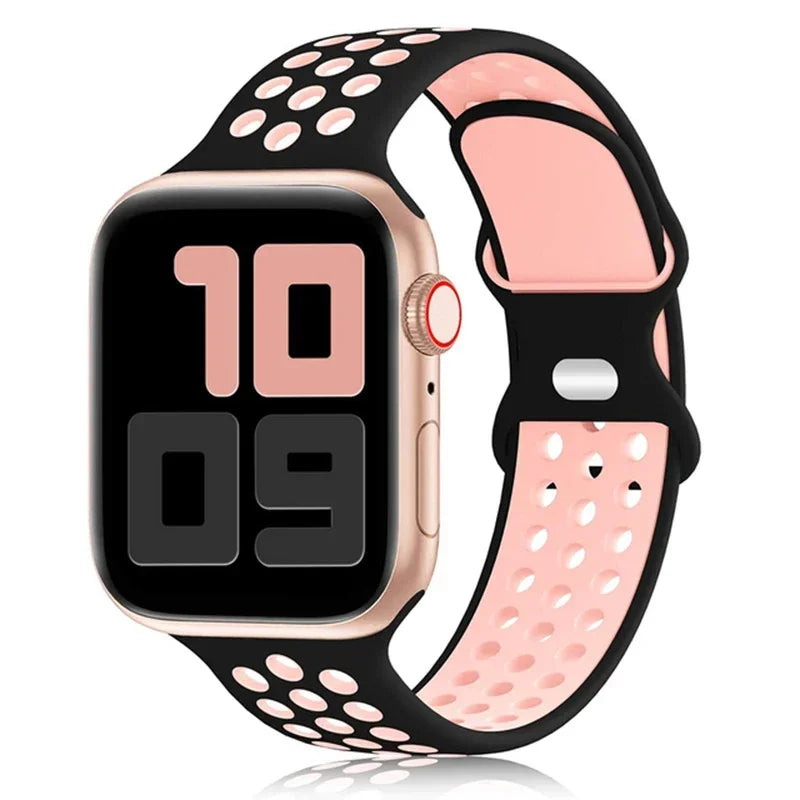 Silicone Strap for Apple Watch Ultra2 49/45/44/42/41/40/38mm Sport Wristband Band
