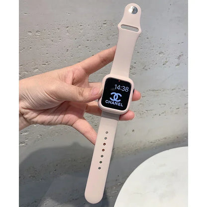 Shockproof Case with Silicone Sport Band for Apple Watch 42-45mm