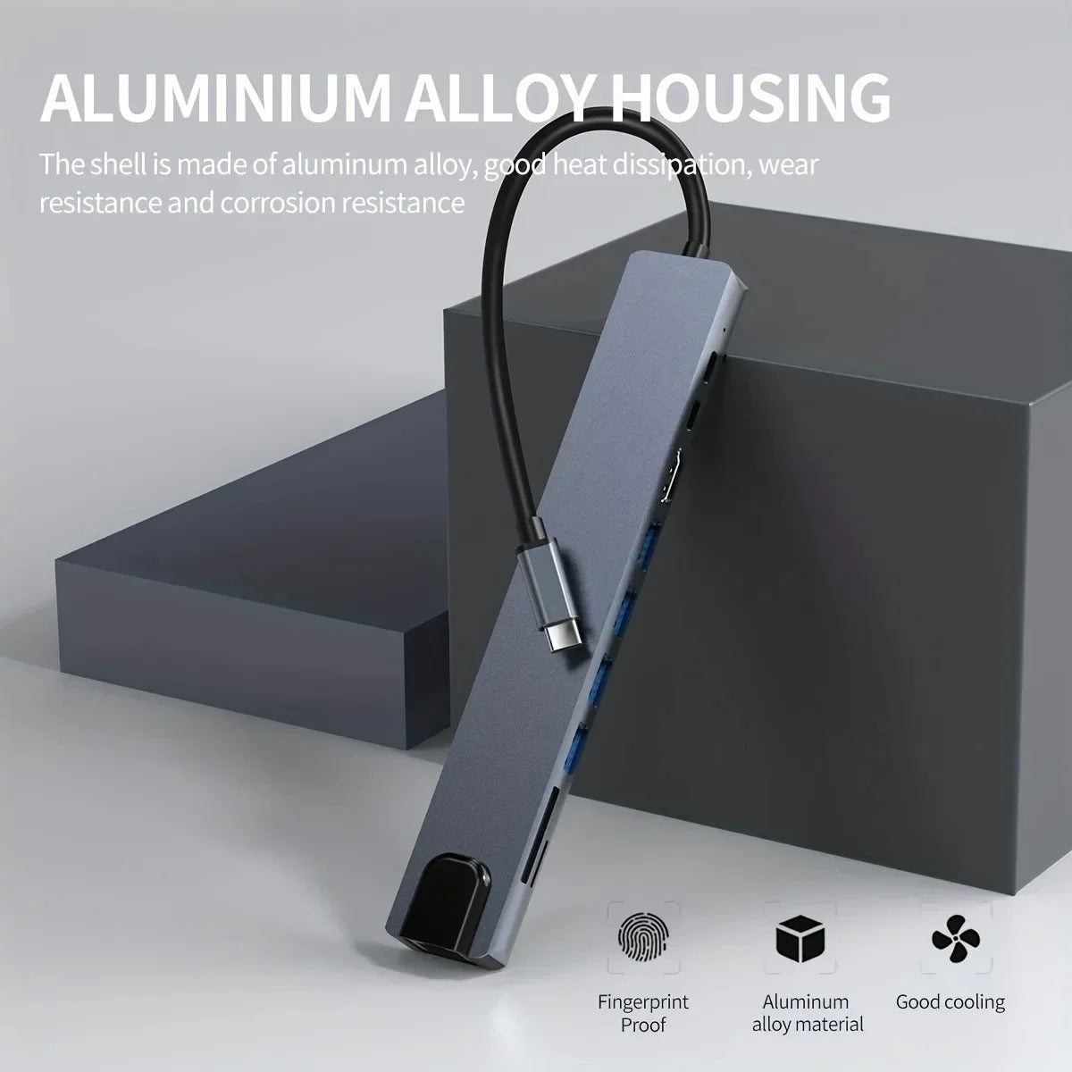 10-in-1 USB-C Hub Docking Station with 4K HDMI, PD100W, RJ45 Ethernet