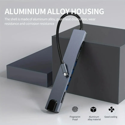 10-in-1 USB-C Hub Docking Station with 4K HDMI, PD100W, RJ45 Ethernet