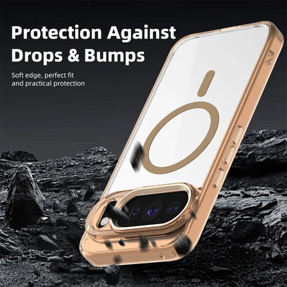 Luxury Transparent MagSafe Case for Google Pixel 10 Pro XL/9A – Solid Bumper