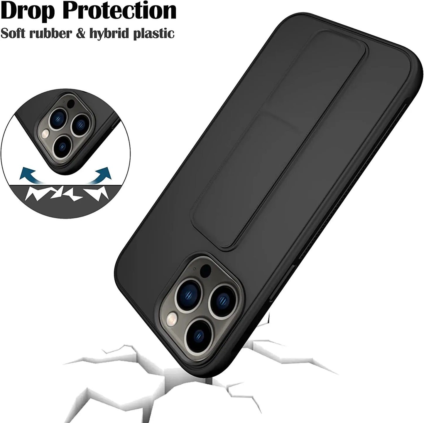 Magnetic Stand Case for iPhone 17 16 15 14 13 12 Pro Max Plus Wireless Cover