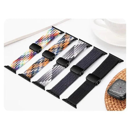 Nylon Braided Band for Apple Watch Ultra & S10–S3 | Soft Durable Strap