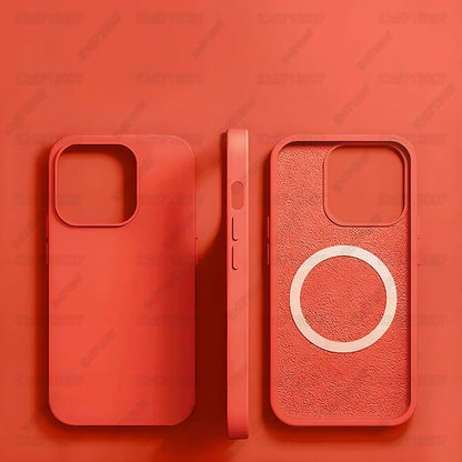 Magnetic Liquid Silicone Case for iPhone 13/12 Pro Max & 13 Plus