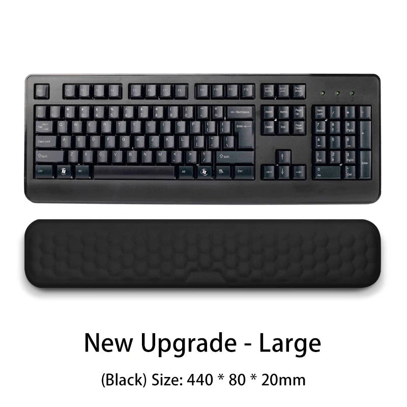 Ergonomic Keyboard & Mouse Wrist Rest Set | Memory Foam Office Support Pad