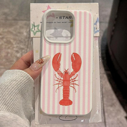 Fresh striped lichee cover, elegant soft TPU, shockproof for iPhone 16-11.