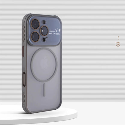 Matte Magnetic Shockproof Case – Full Lens Protection iPhone Pro Max 14/13/12