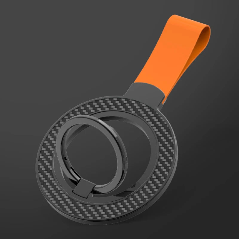 Universal Double-Sided Magnetic Car Phone Holder – MagSafe Grip Ring Stand for iPhone