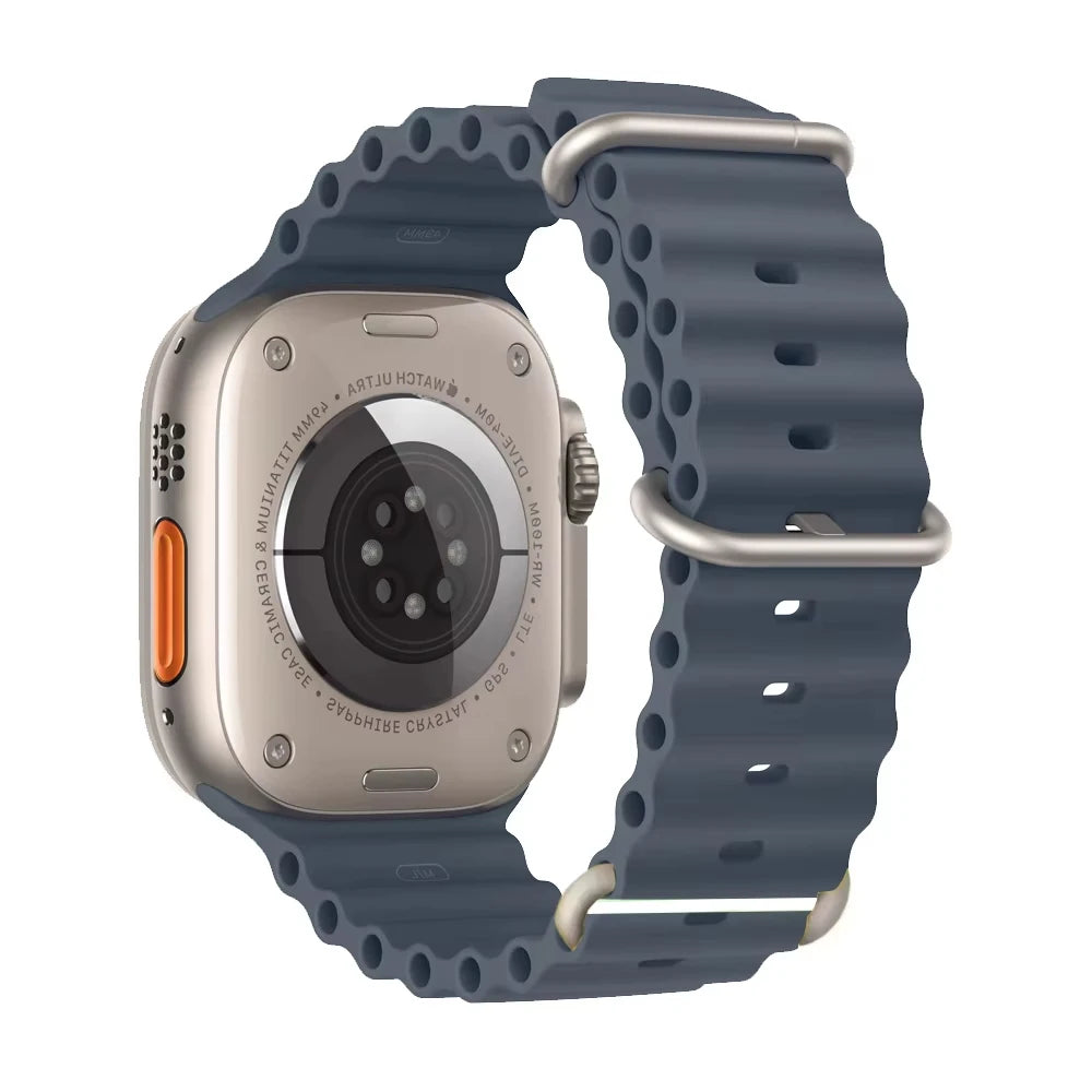 Ocean Band for Apple Watch Ultra 3/2 & Series 11–6 SE3 | Silicone Sport Strap