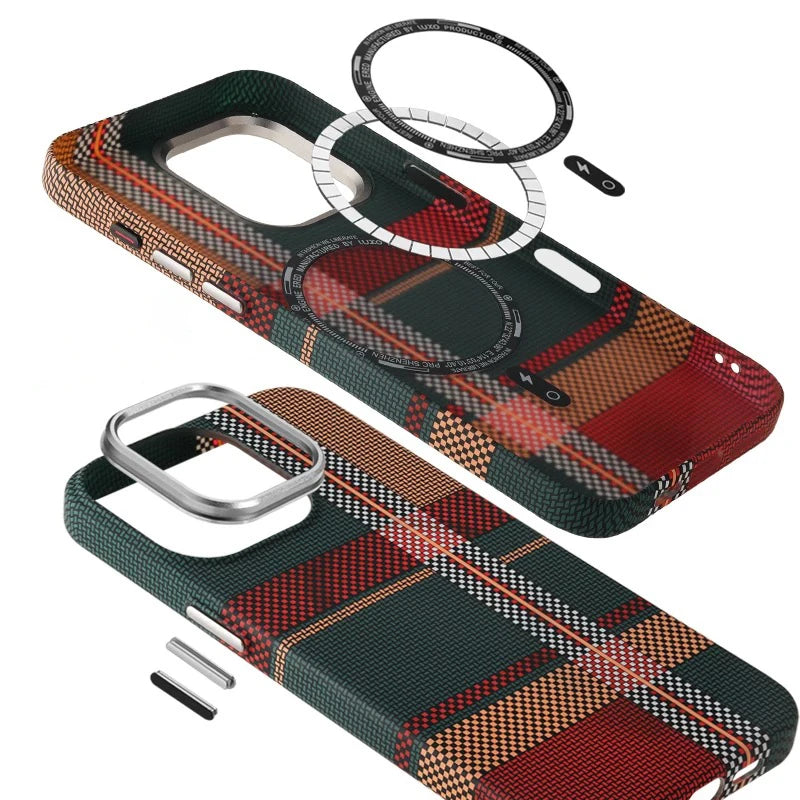 Ultra Thin Carbon Fiber MagSafe Case for iPhone 16 15 14 13 12 Pro Max