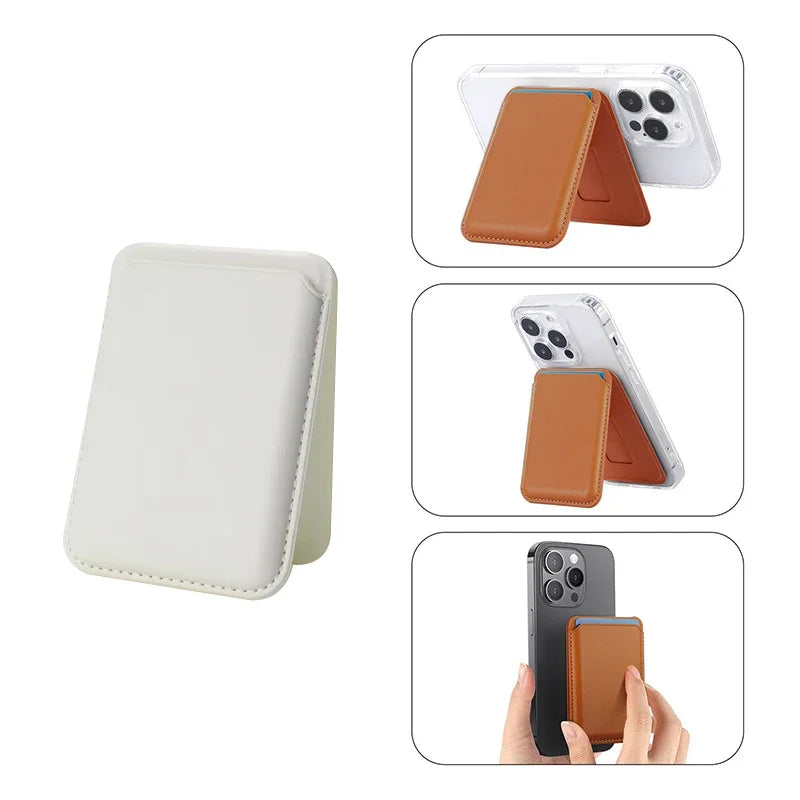 Luxury Vintage Leather Magnetic Case for iPhone 17–12 | Metal Frame Cover