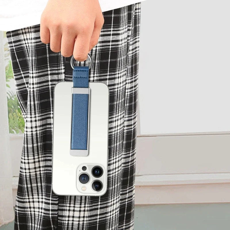 2024 New Wrist Band Cell Phone Holder Finger Grip Mobile Stand Push Back Socket Bracket for iPhone Samsung Xiaomi