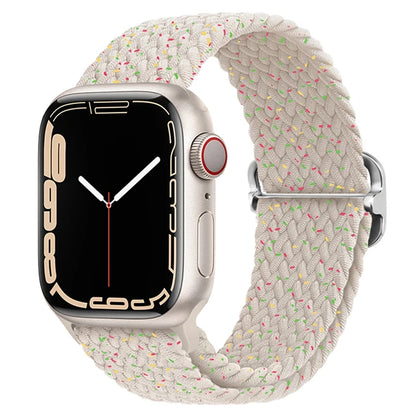 Elastic Braided Strap for Apple Watch Ultra 49mm and Series 9–SE, 45–38mm