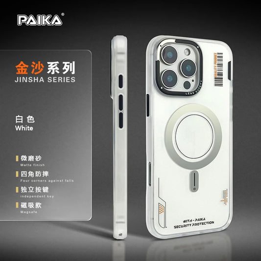 Skin Touch MagSafe Matte Armor Case for iPhone 13–16 Pro Max Wireless Charging