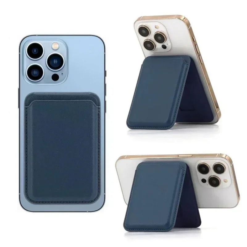 Strong Magnetic Leather Wallet MagSafe Case for iPhone 16 15 14 13 12 11 Pro