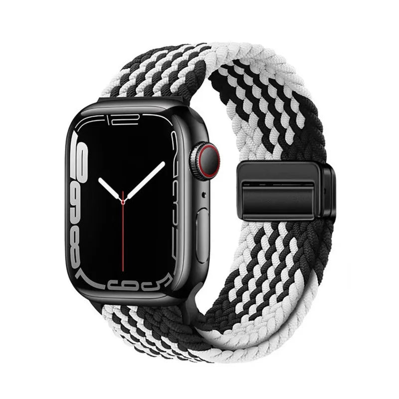 Nylon Braided Band for Apple Watch Ultra & S10–S3 | Soft Durable Strap