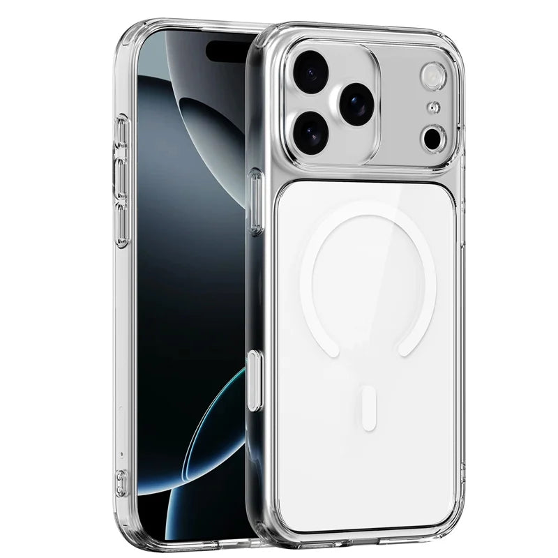 Active Touch Camera Button Clear MagSafe Case for iPhone 17 Air 17 Pro 17 Pro Max