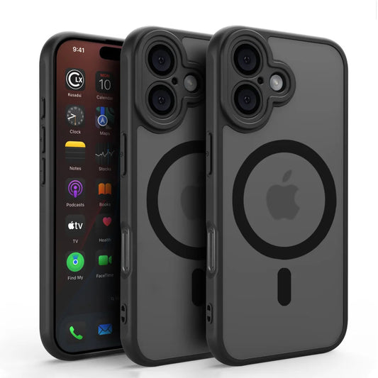 Matte Transparent Armor Hard Cover for iPhone 16 Plus/16 Pro Max