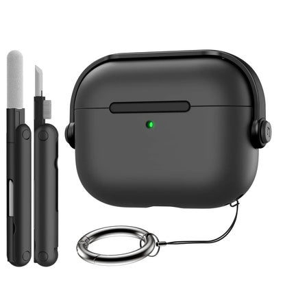 Secure Lock AirPods Pro 3 Case with Cleaner Kit and Keychain for 3rd Gen AirPods