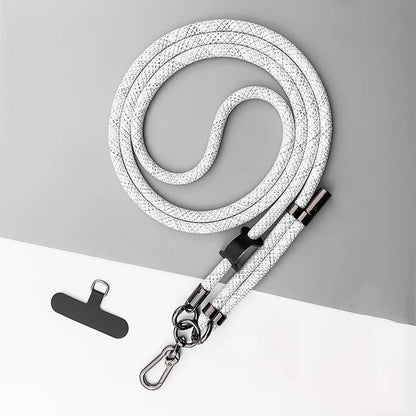 150cm Adjustable Crossbody Phone Lanyard Strap with Patch & Neck Rope