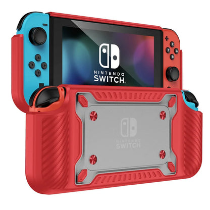 Protective Case for Nintendo Switch OLED – Clear Hard PC Shell with Soft Silicone