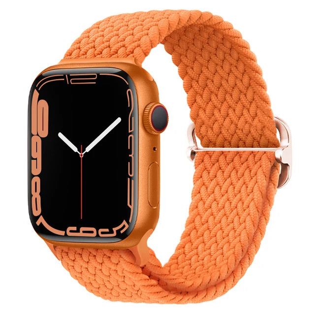Elastic Braided Strap for Apple Watch Ultra 49mm and Series 9–SE, 45–38mm