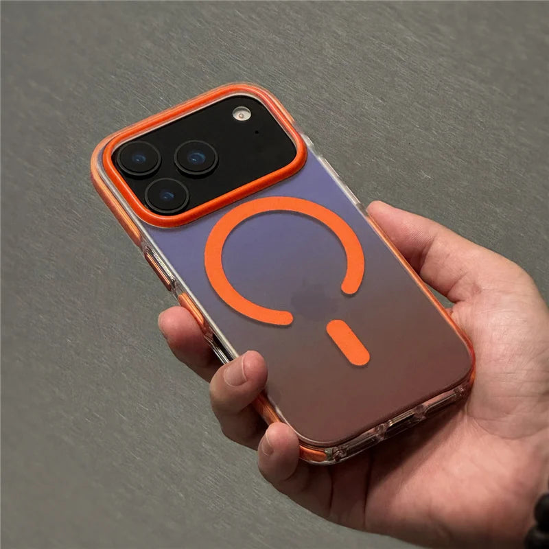 Gradient Matte Shockproof MagSafe Case for iPhone 17 Pro Max Hybrid Cover