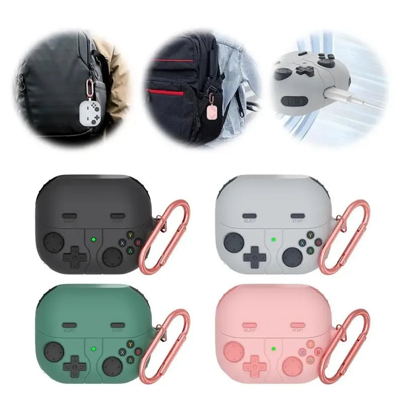 3D Cartoon Game Console Case for Samsung Galaxy Buds 3 / Buds 3 Pro with Hook