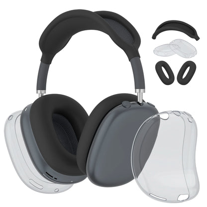 4-in-1 Clear TPU Case for AirPods Max – Ear Pad, Cup & Headband Protector