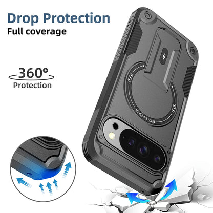Rugged Stand Case for Google Pixel 10 Pro XL 9 9 Pro Heavy-Duty Protection