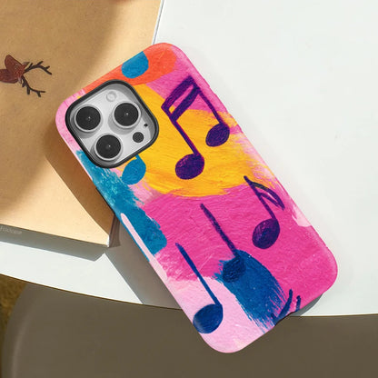 Music Print MagSafe Case for iPhone 12–16 Pro Max / Plus / Mini