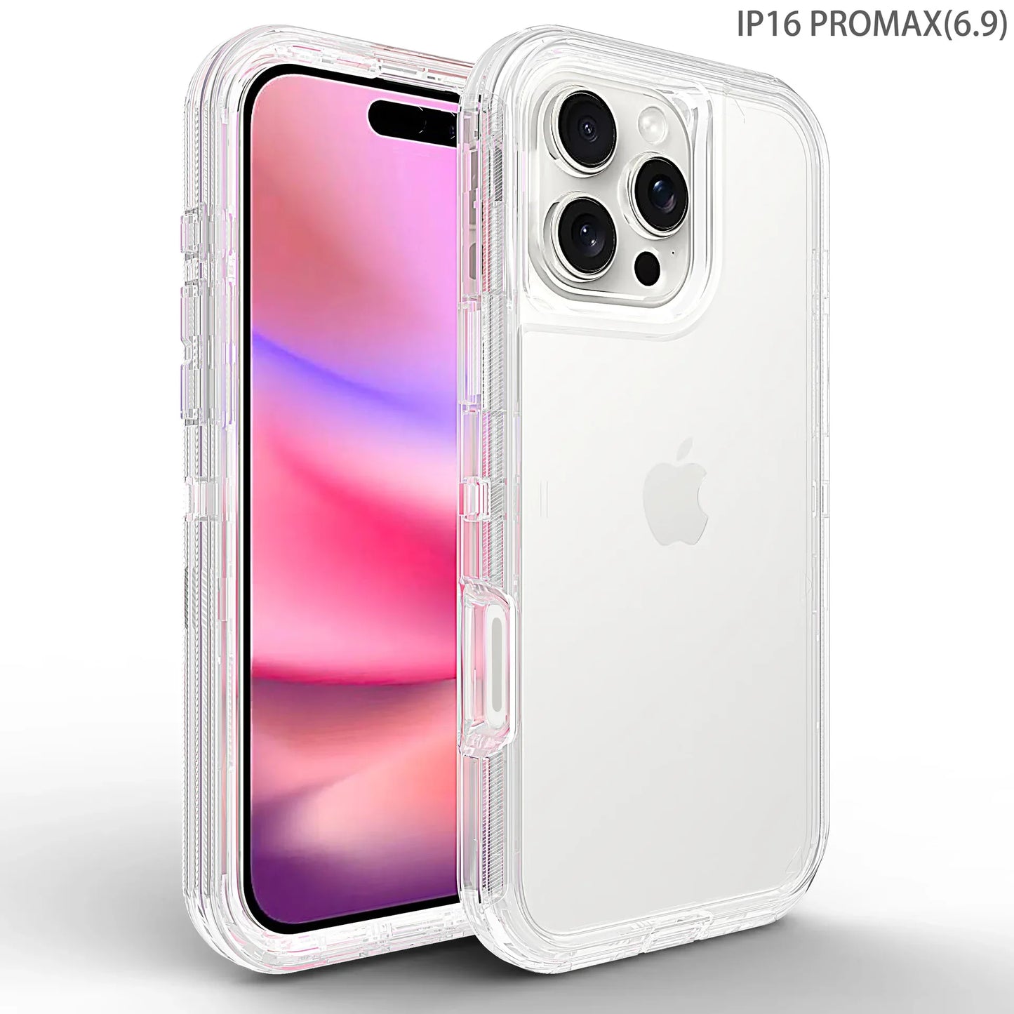 Clear Shockproof Case for iPhone 13/12/11 Pro Max Plus – Heavy Duty