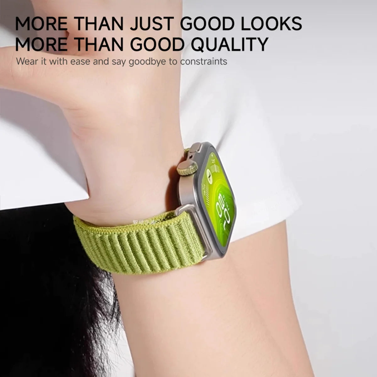 Nylon Braided Sport Strap for Apple Watch Band 10 9 8 SE Ultra 2 49mm–38mm