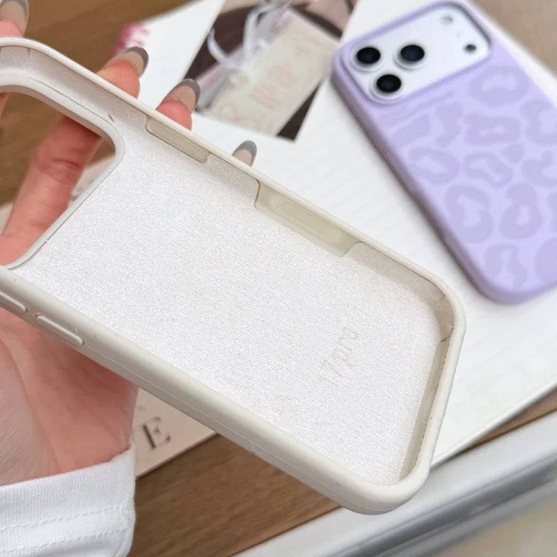 Candy Liquid Silicone Leopard Print Soft Case for iPhone 17 Air–11 Series