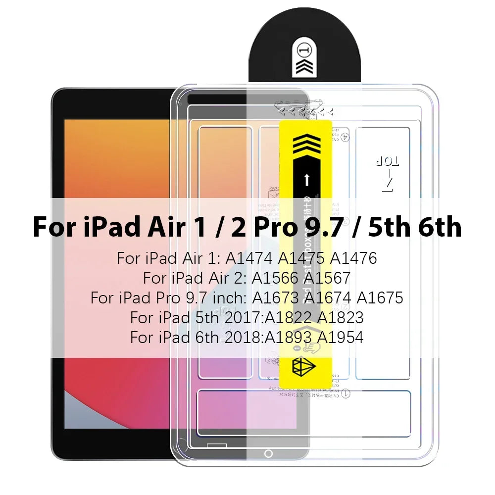 Tempered Glass Screen Protector For iPad Air Pro Mini 13 12.9 11 10 9 8 7