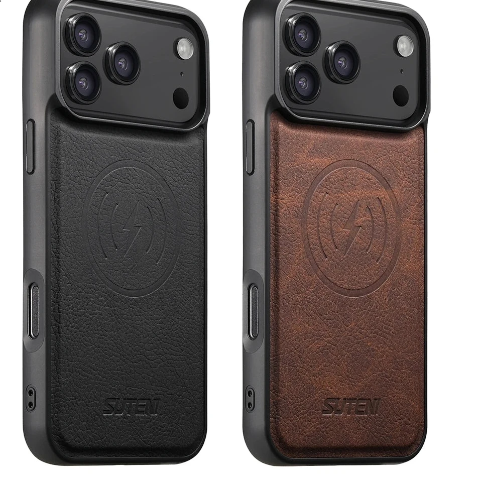 Luxury Retro Leather MagSafe Case for iPhone 17–12 | Magnetic Shockproof Cover