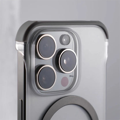 Ultra-Thin Frameless MagSafe Matte Case for iPhone 12–16 Pro Max