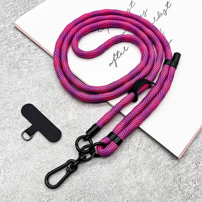 150CM Adjustable Phone Lanyard Strap, Detachable Universal Crossbody Neck Cord with Clip