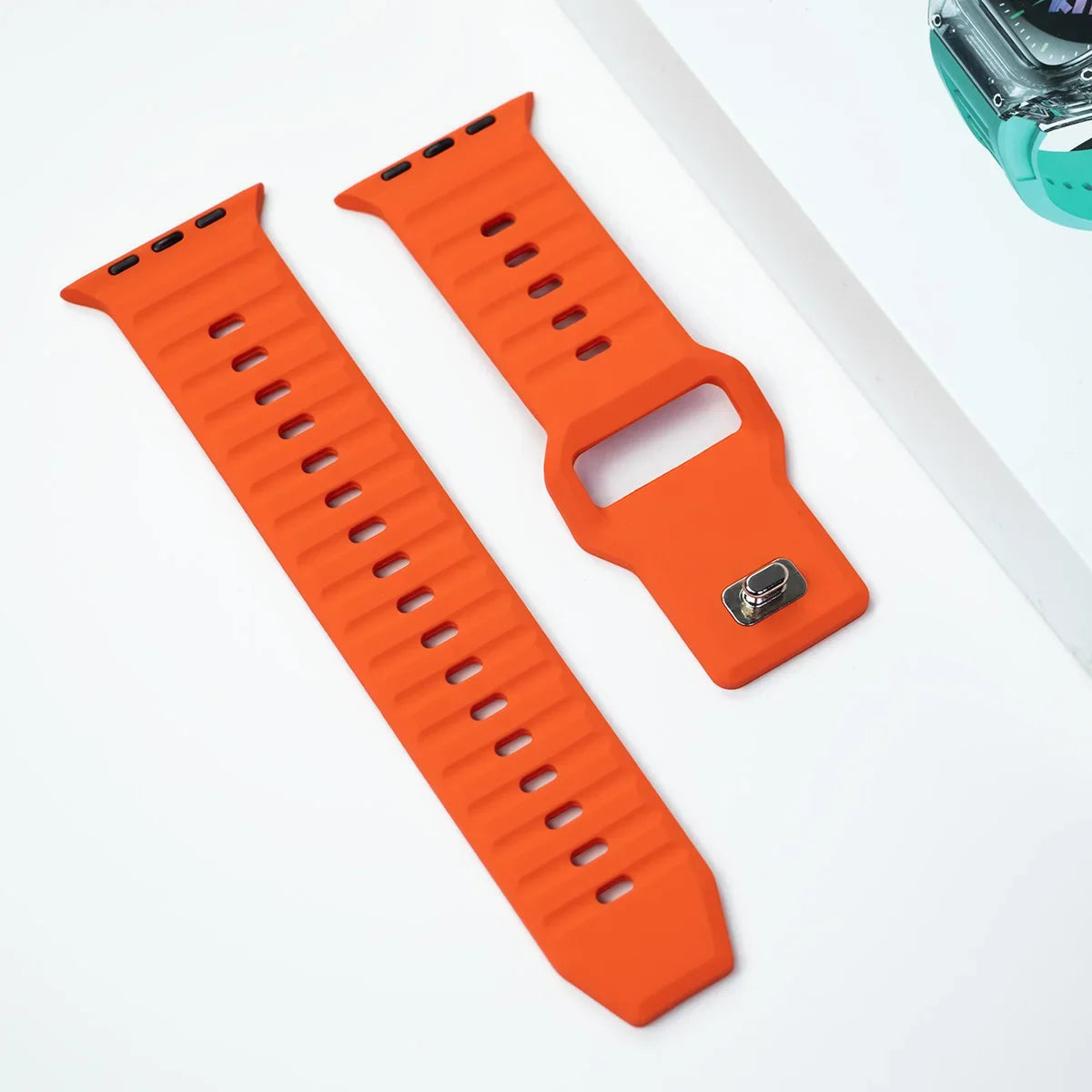 Sport Silicone Strap for Apple Watch Ultra 2 & Series 9–6 | 49–42mm Band