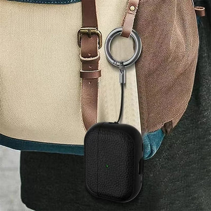 Elegant Leather AirPods Case with Hook – For All Generations and Pro Models