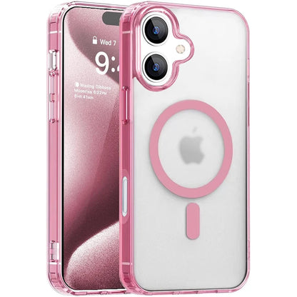 Strong Magnetic MagSafe Hybrid Case Matte Candy Colors for iPhone 11 to 16 Pro Max