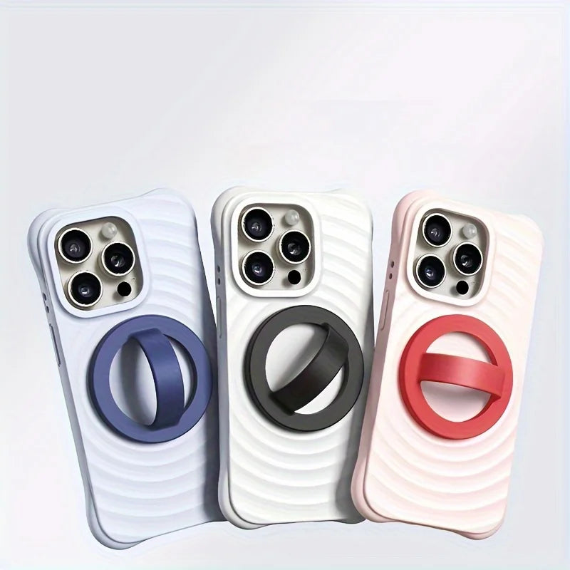 Magnetic Silicone Phone Ring Holder – Waterproof & Removable Grip