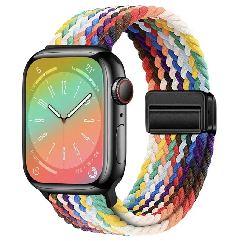 Braided Magnetic Strap for Apple Watch Ultra 2 & Series 10–6 SE Band