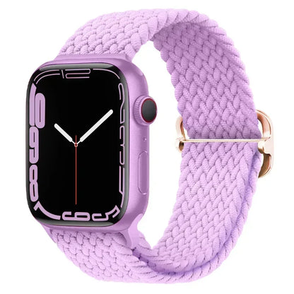 Braided Nylon Strap for Apple Watch Ultra 2/Series 10–4 Adjustable Band