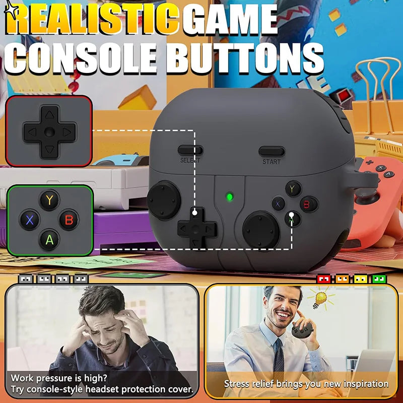 Cartoon Silicone Case for Galaxy Buds 3/3 Pro – Cute Design with Keychain & Kit