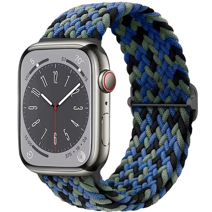 Braided Solo Loop for Apple Watch Ultra & Series 10–3 SE Elastic Band