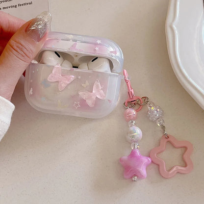 Lovely 3D Butterfly Earphone Case with Keychain for AirPods 1/2/3/4 & Pro