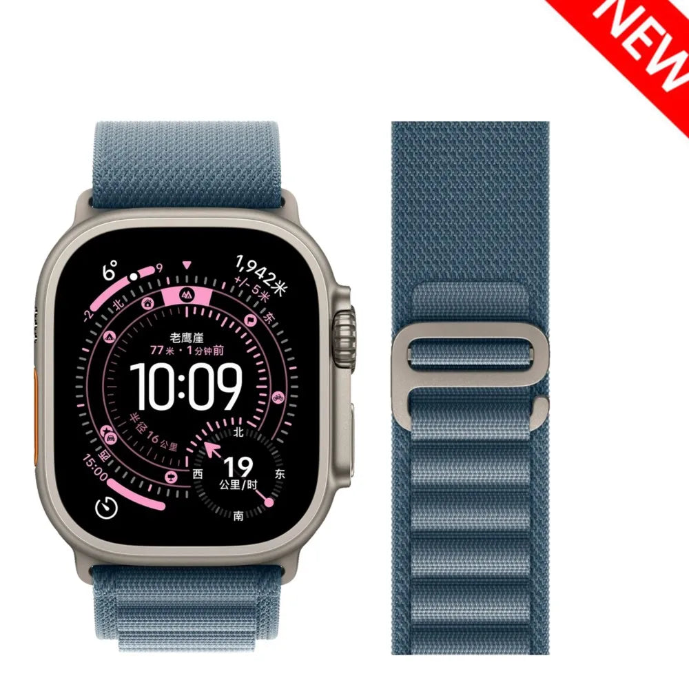 Alpine Nylon Strap for Apple Watch Ultra 2/11 & Series 10–7 SE3 Band