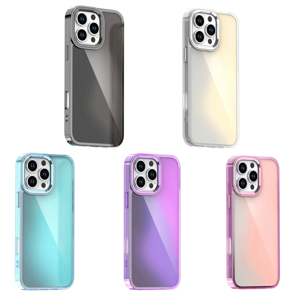 Anti-Yellow Magnetic Gradient Case w/ Metal Lens Guard for iPhone 16–11